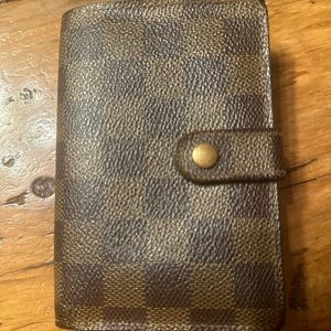 Authentic with COA Louis Vuitton Damier Ebene French Purse Wallet